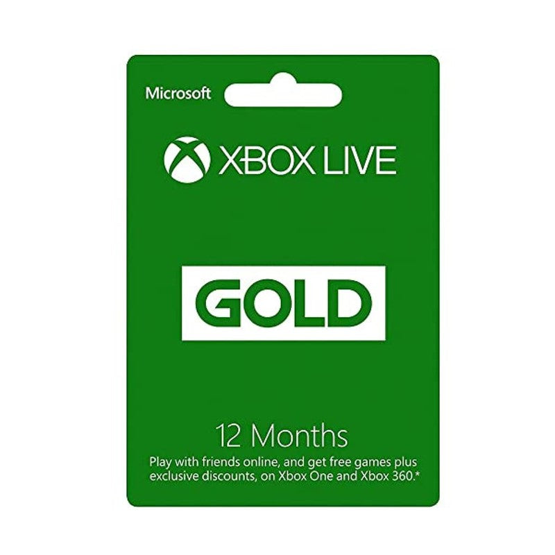 Microsoft Xbox Live 12 Month Membership Gold Card For XBOX ONE and XBOX 360 - US Region Microsoft Xbox Live 12 Month Membership Gold Card For XBOX ONE and XBOX 360 - US Region